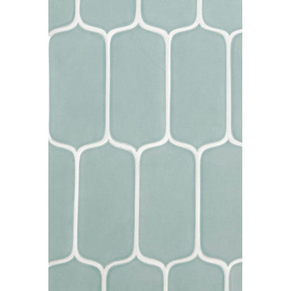 Sage Glossy Tear Field Ceramic Tile
