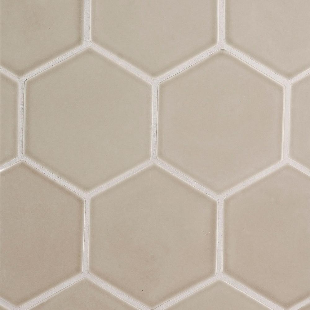 Acorn Glossy Hexagon  Ceramic Tile