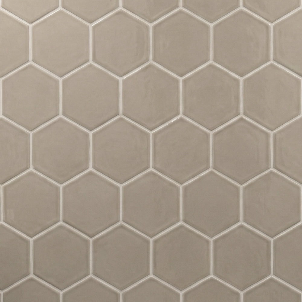 Acorn Glossy Hexagon  Ceramic Tile