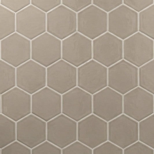 Acorn Glossy Hexagon  Ceramic Tile