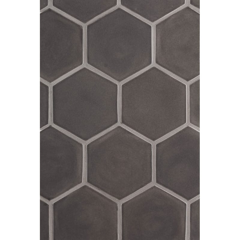 Coffee Glossy Hexagon  Ceramic Tile