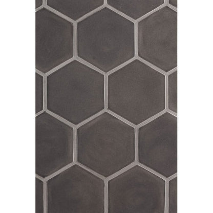 Coffee Glossy Hexagon  Ceramic Tile