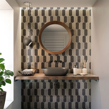 Acorn Glossy Picket Ceramic Tile