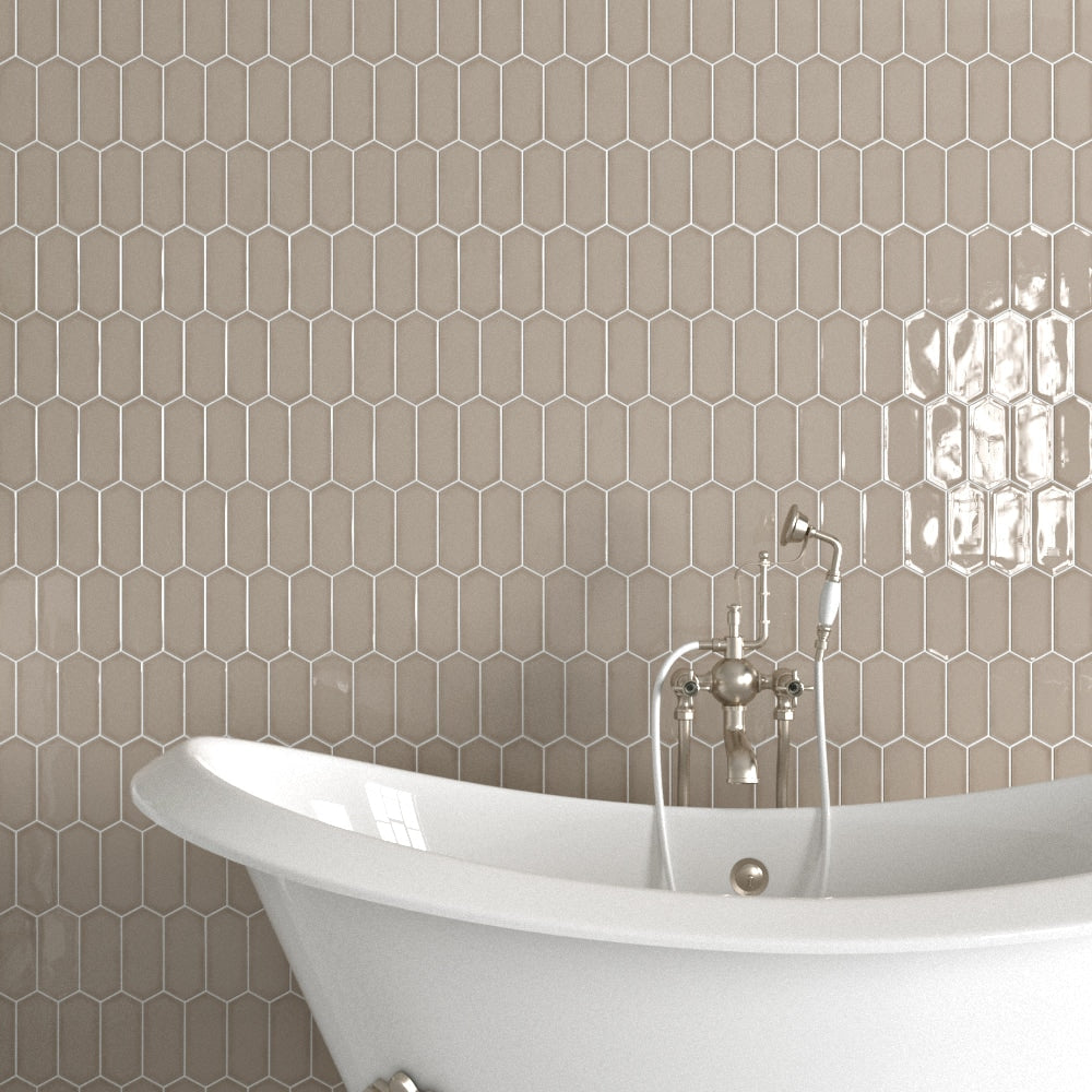 Acorn Glossy Picket Ceramic Tile