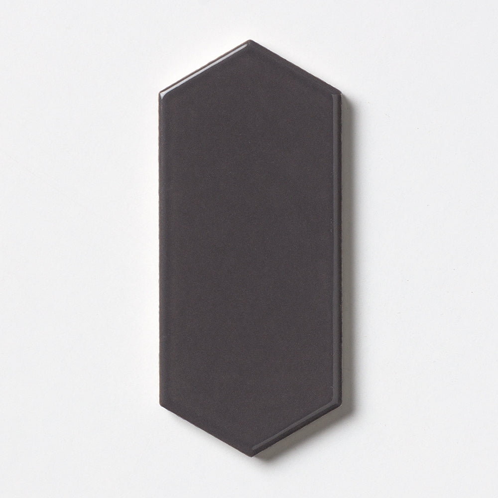 Coffee Glossy Picket Ceramic Tile
