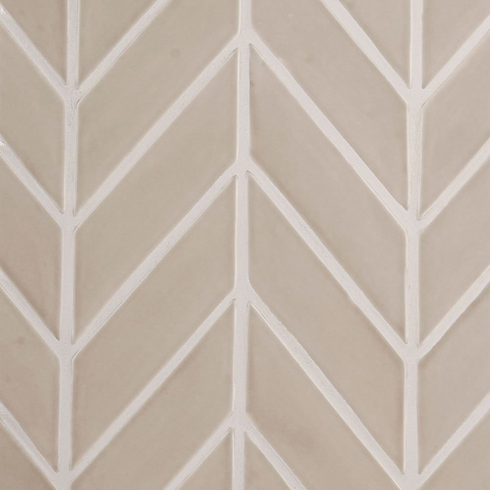 Acorn Glossy Chevron Ceramic Tile