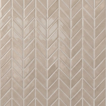 Acorn Glossy Chevron Ceramic Tile