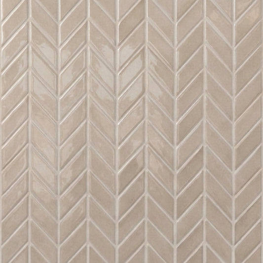 Acorn Glossy Chevron Ceramic Tile