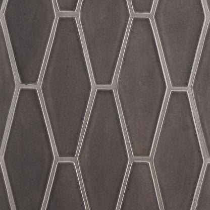 Coffee Glossy Longest Hexagon Ceramic Tile