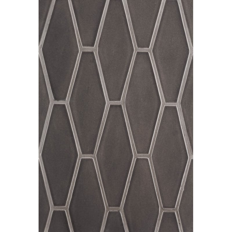 Coffee Glossy Longest Hexagon Ceramic Tile