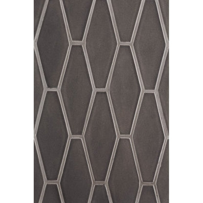 Coffee Glossy Longest Hexagon Ceramic Tile