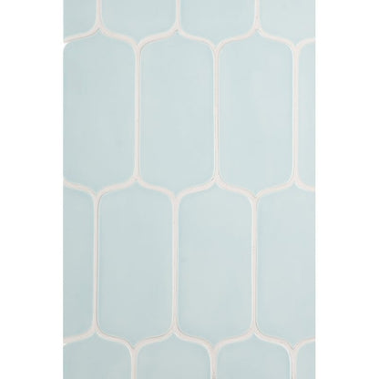 Seafoam Glossy Tear Field Ceramic Tile