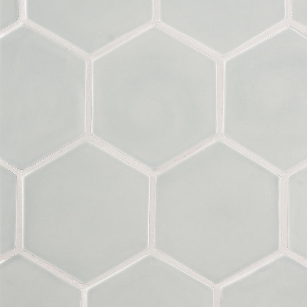 Pebble Glossy Hexagon  Ceramic Tile