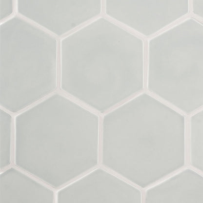 Pebble Glossy Hexagon  Ceramic Tile