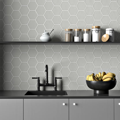 Pebble Glossy Hexagon  Ceramic Tile