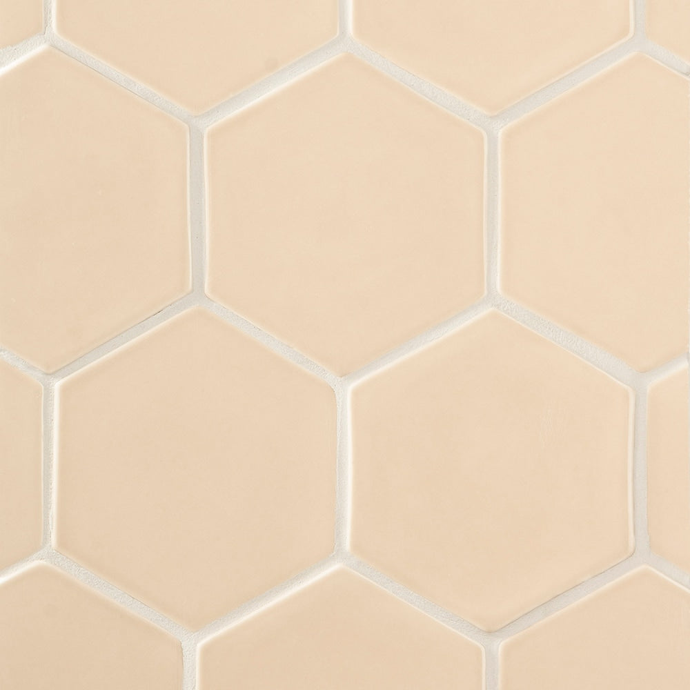 Caramel Glossy Hexagon  Ceramic Tile