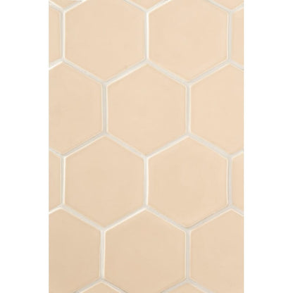 Caramel Glossy Hexagon  Ceramic Tile