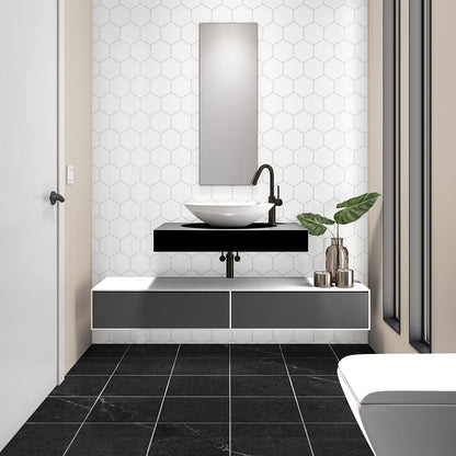 Cotton Matte Hexagon  Ceramic Tile