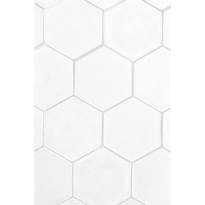 Cotton Matte Hexagon  Ceramic Tile