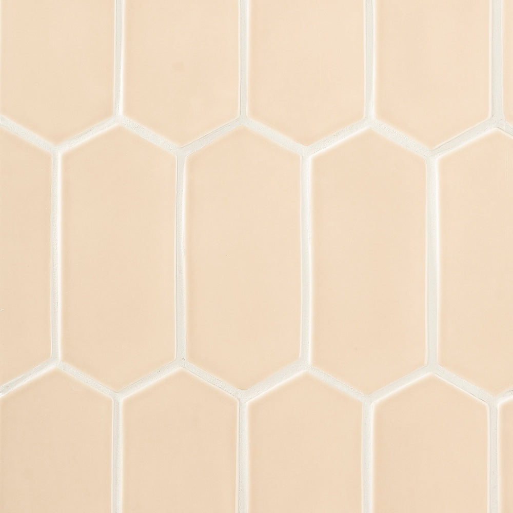 Caramel Glossy Picket Ceramic Tile