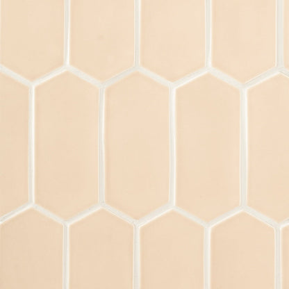 Caramel Glossy Picket Ceramic Tile