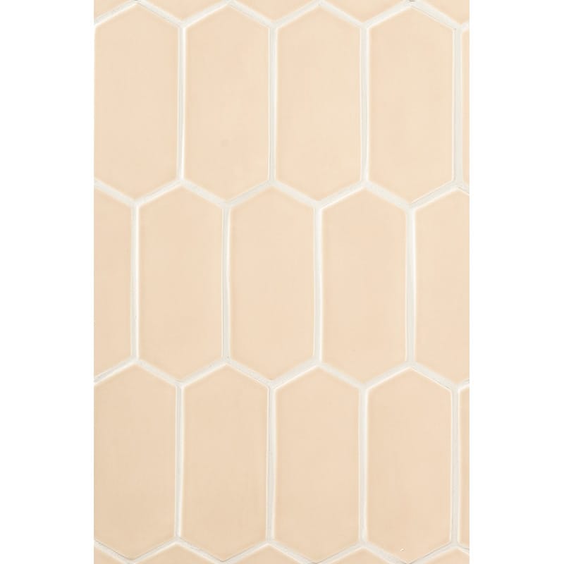 Caramel Glossy Picket Ceramic Tile