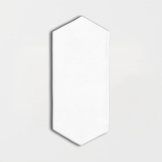 Blanco Real Glossy Picket Ceramic Tile