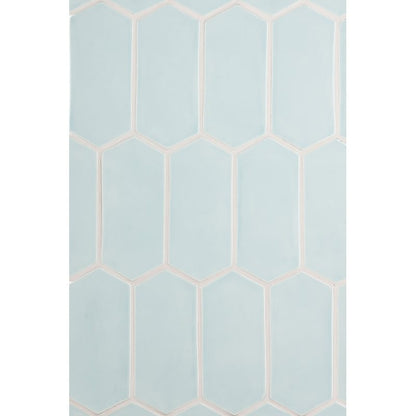 Seafoam Glossy Picket Ceramic Tile