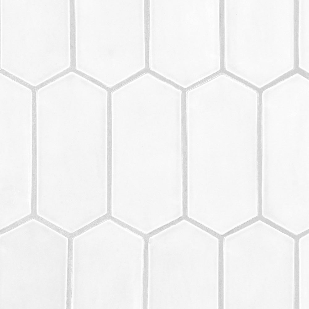 Cotton Matte Picket Ceramic Tile