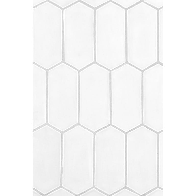 Cotton Matte Picket Ceramic Tile