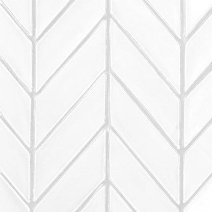Blanco Real Glossy Chevron Ceramic Tile