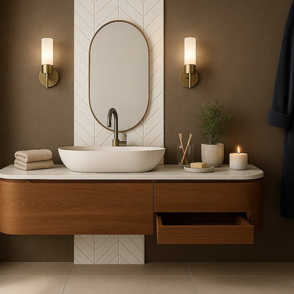 Cotton Matte Chevron Ceramic Tile