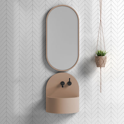 Cotton Matte Chevron Ceramic Tile