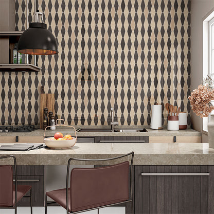 Coffee Glossy Longest Hexagon Ceramic Tile