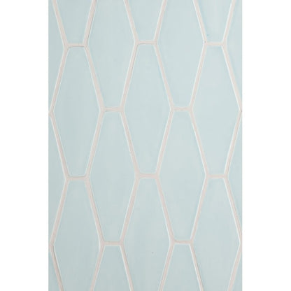 Seafoam Glossy Longest Hexagon Ceramic Tile