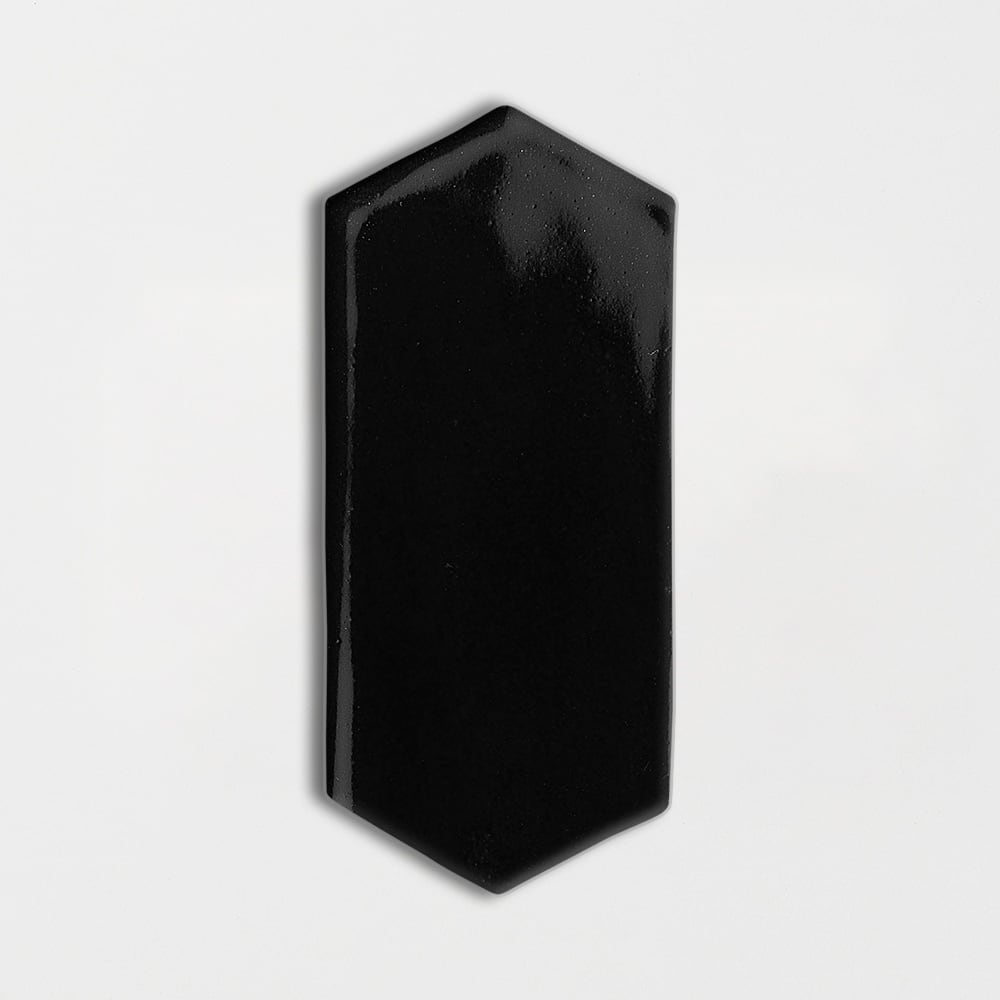 Midnight Glossy Picket Ceramic Tile