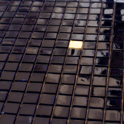 Dark Blue 12x12 Glossy Uniform Square Glass Mosaic Tile (20 pack, 18.69 sq ft/case)