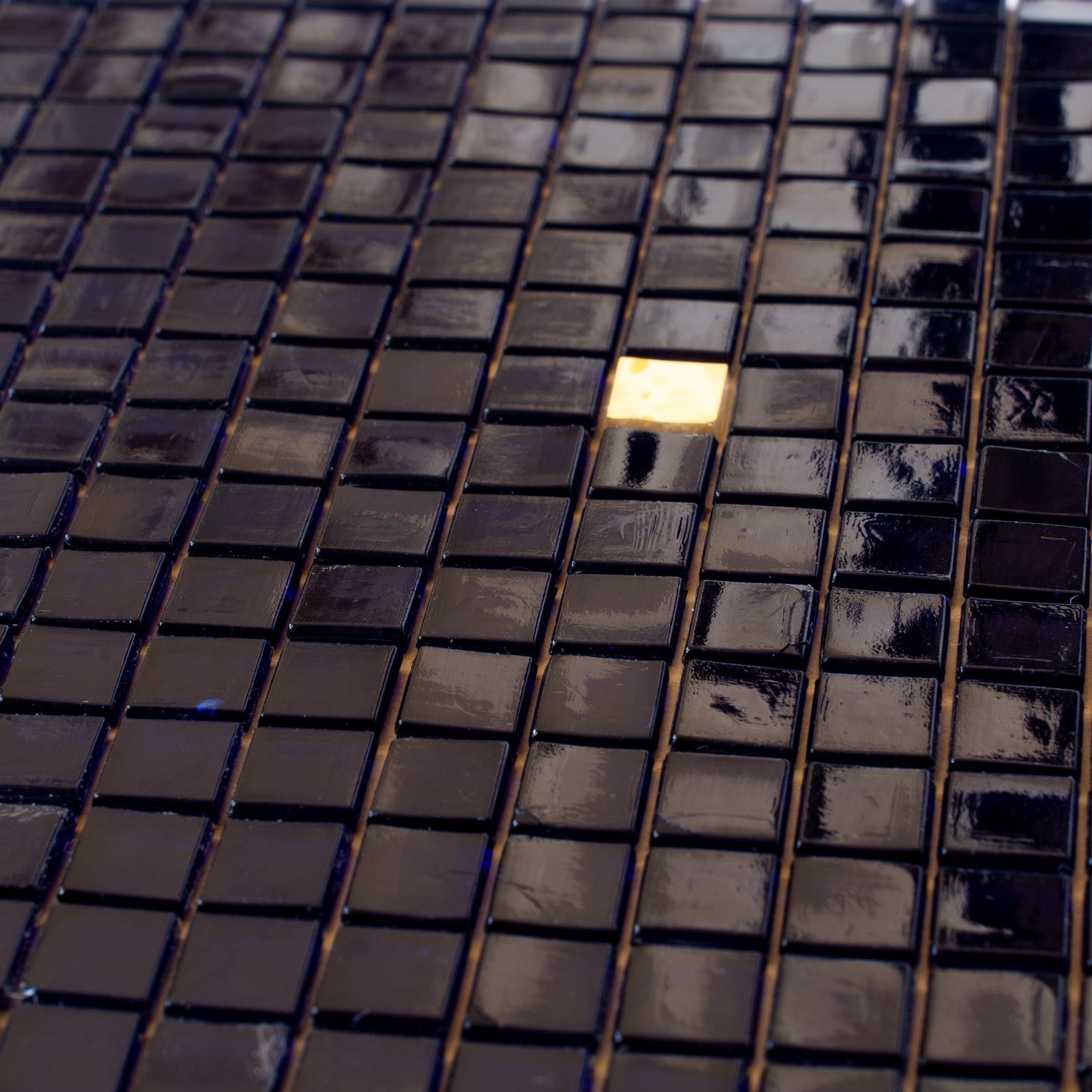 Dark Blue 12x12 Glossy Uniform Square Glass Mosaic Tile (20 pack, 18.69 sq ft/case) - Sample