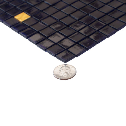 Dark Blue 12x12 Glossy Uniform Square Glass Mosaic Tile (20 pack, 18.69 sq ft/case)