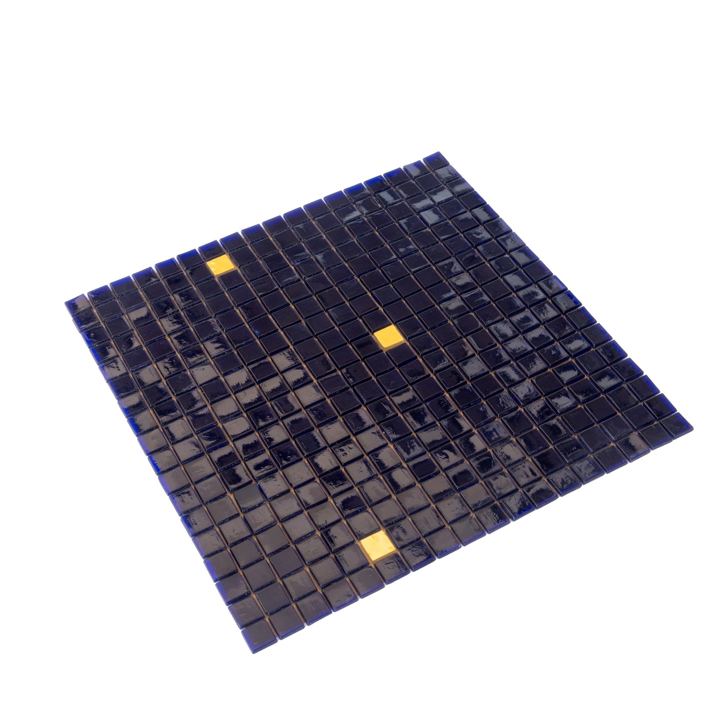 Dark Blue 12x12 Glossy Uniform Square Glass Mosaic Tile (20 pack, 18.69 sq ft/case)