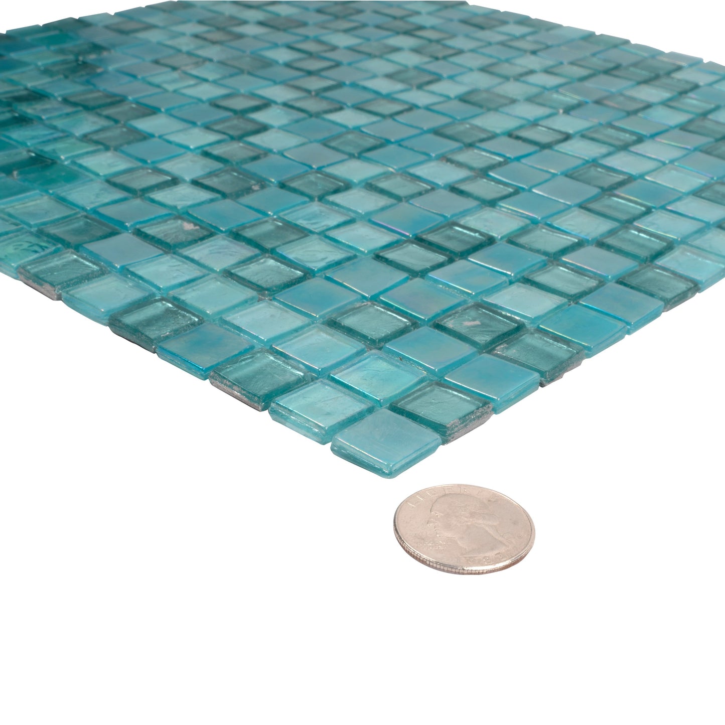 Mint Green 12x12 Uniform Square Glossy Glass Mosaic Tile (20 pack, 18.69 sq ft/case)