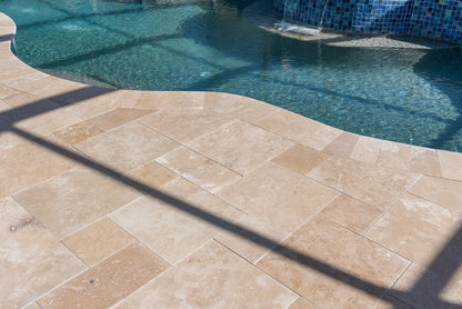 Denizli Beige Filled &amp; Tumbled Pavers (3 cm Thick)