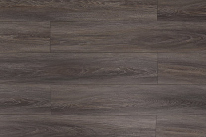 Domino WPC 7"x60" Vinyl Flooring 9.5mm- Charcoal Tone