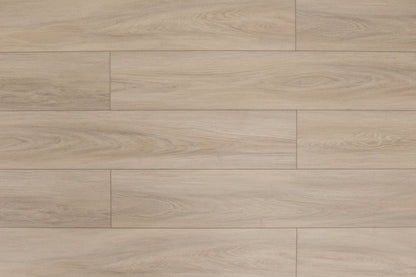 Domino WPC 7"x60" Vinyl Flooring 9.5mm- Satin Taupe