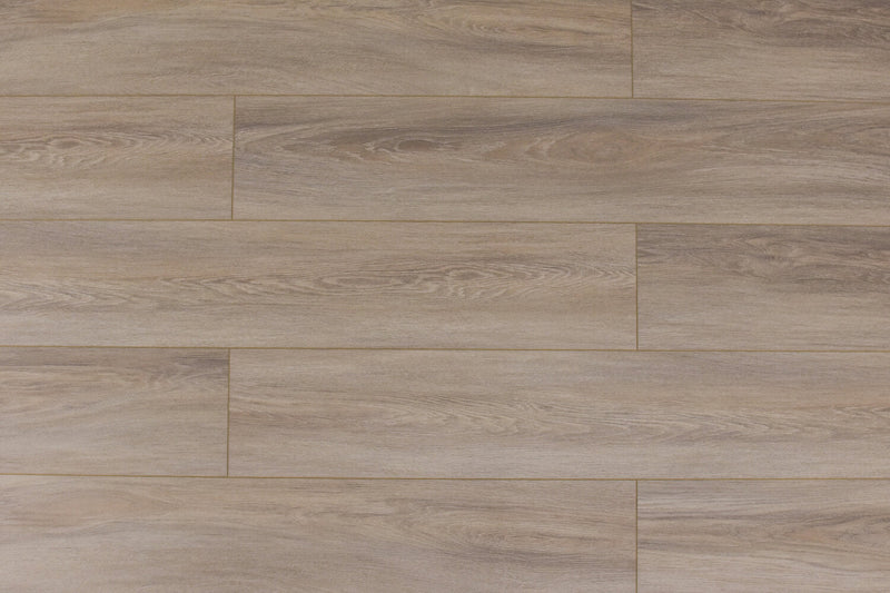 Domino WPC 7"x60" Vinyl Flooring 9.5mm - Silvery Beige