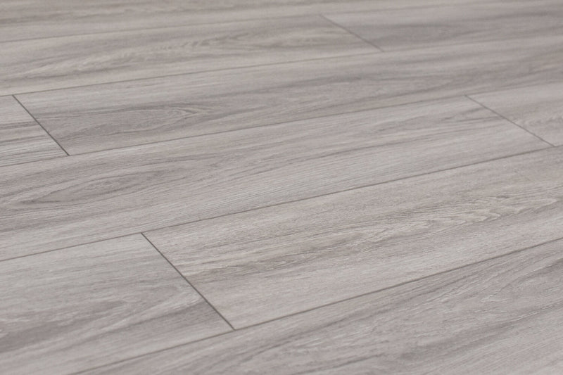 Domino WPC 7"x60" Vinyl Flooring 9.5mm - Soft Gray