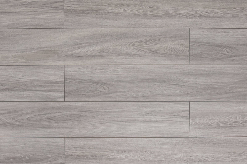 Domino WPC 7"x60" Vinyl Flooring 9.5mm - Soft Gray