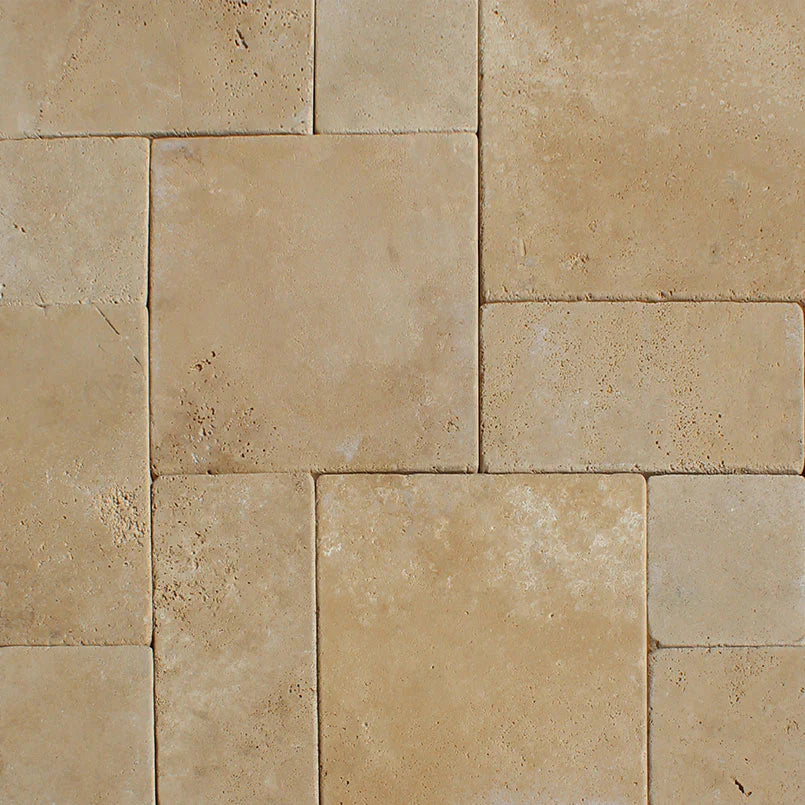 MSI Durango Cream Tumbled Travertine Pavers
