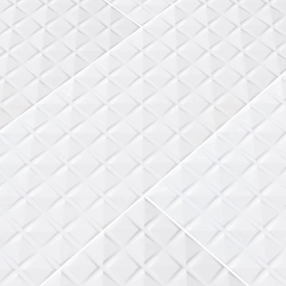 MSI Dymo Chex White Ceramic Wall Tile