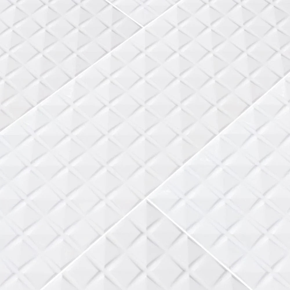 MSI Dymo Chex White Ceramic Wall Tile